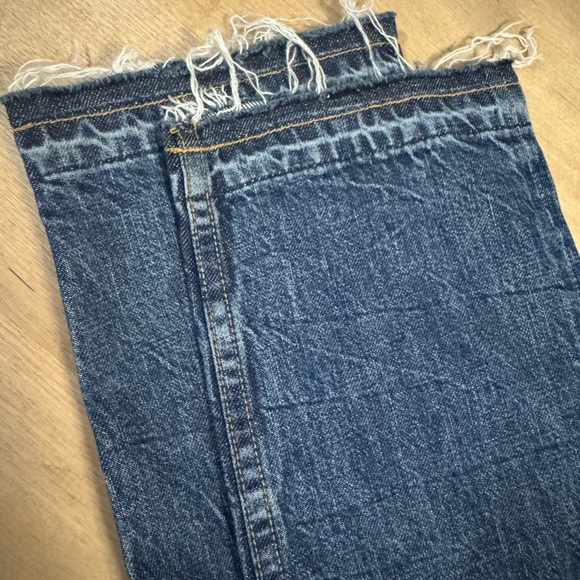 Vince Blue Straight Jeans with raw hem - Picture 5 of 10